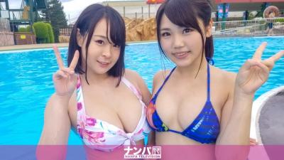 200GANA-1808 [Rear Mitsuru Swimsuit Girls Pool Nampa! ] A Large Amount Of Squirting & Furious 4p Orgy Sex That Blows Away The Heat Wave With Beautiful Busty Jds Floating! (Shiori Mochida, Ai Yasuda)