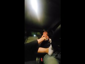 포터남 검은옷녀 차에서 대딸,사까시