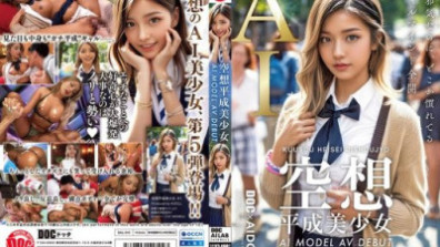 Fantasy Heisei Beautiful Girl AI MODEL OF DEBUT Kurosaki Hana