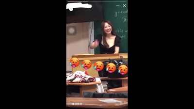 台灣高中女老師爆乳教課 遭男學生側錄13秒影片流出瘋傳